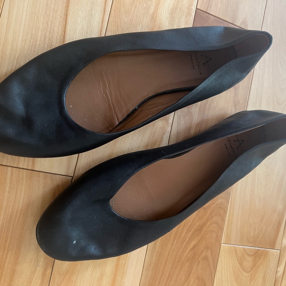 Aquatalia black ballet shoes size 5.5